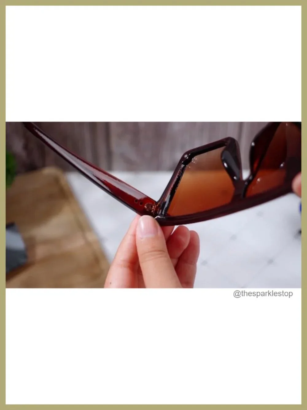 4 Pairs Oversized Flat Top Square Sunglasses Vintage Retro Shade UV Protection